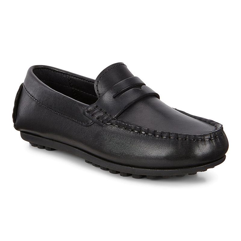 Zapatos Slip-On Ecco Hybrid Moc Para Niños,Negras,568704-AFQ